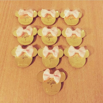 Pleksi Aynalık Hediyelik "Minnie Mouse" Özel Kazıma Yazılı