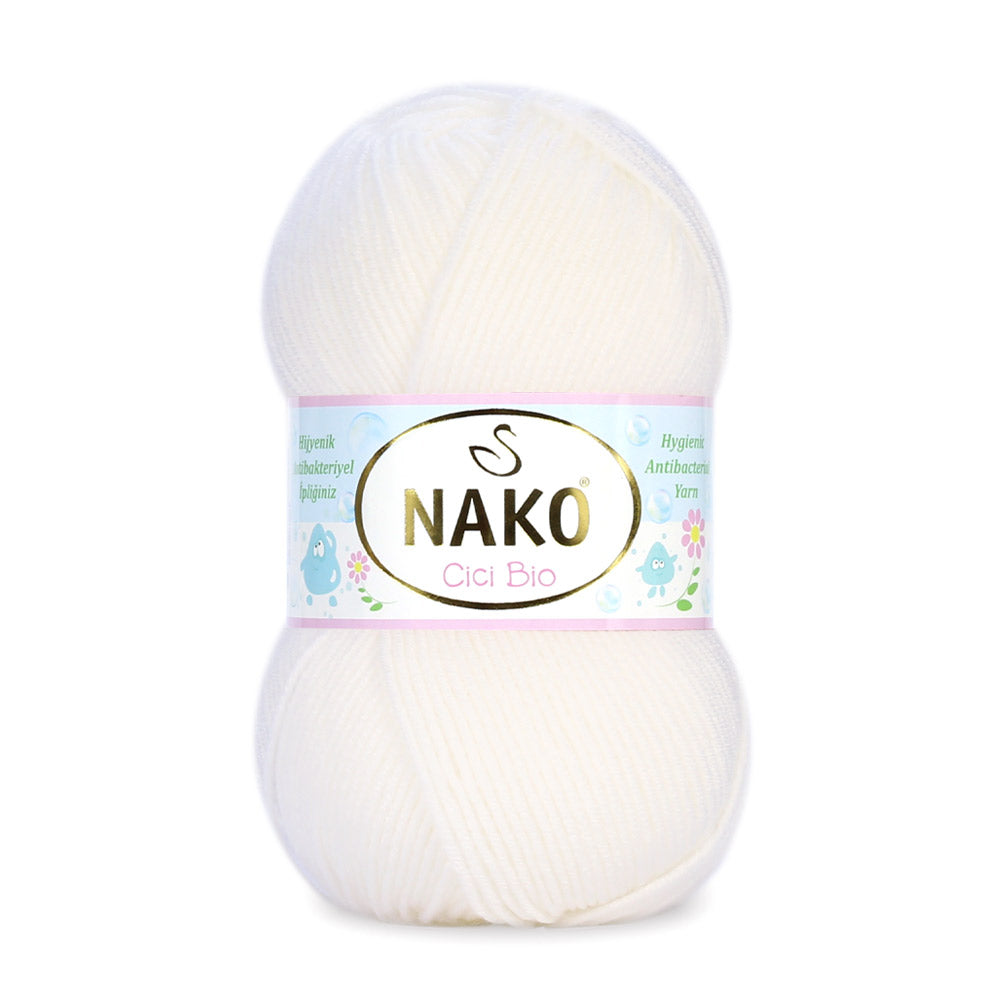 5x 100g | Nako Cici Bio | Babywolle |%100 Premium Anti-Pillen-Acryl