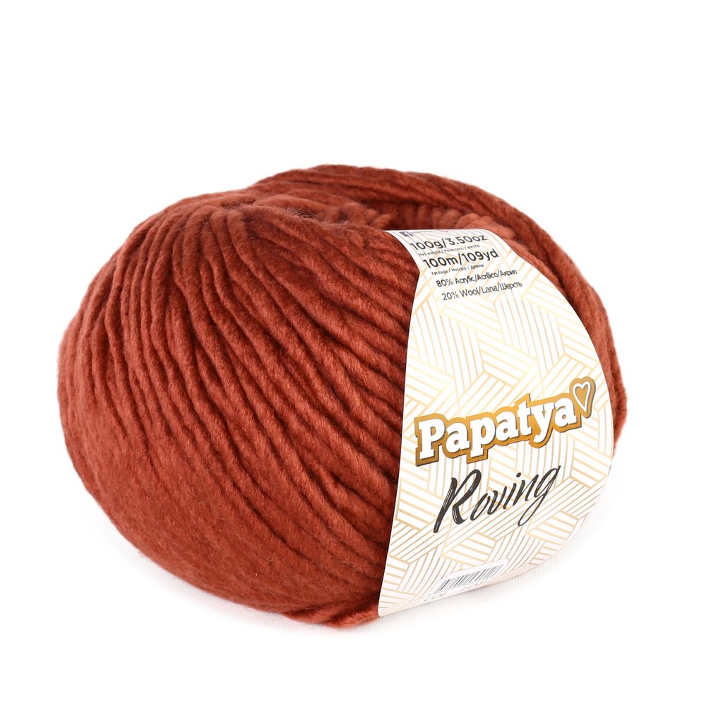 6x 100g Papatya Roving | 80% Acryl 20% Wolle | 100m | 7 Farben