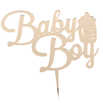 Cake Topper Thema "Baby Boy mit Milchflasche"
