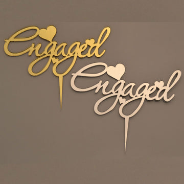 Cake Topper Thema "ENGAGED"