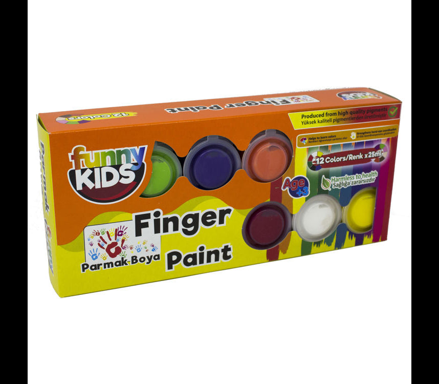 Funny Kids Fingerfarben Set 12 Farben x 25ML