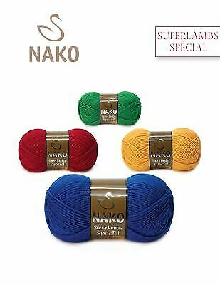 5x100g | Nako Superlambs Special Wolle | 49% Baumwolle / 51% Premium Acryl