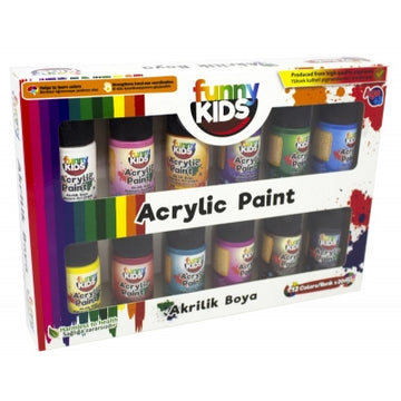 Funny Kids Acrylfarben Set 12 Farben x 20 ML